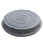 Люк смотровой круглый 750 мм серый, нагрузка до 3т.