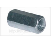 Гайка соединительная 6 мм. оцинкованная