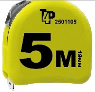 Рулетка 7,5 м. х 25 мм. "TOOLBERG" эргономичный прорезиненый корпус