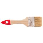 Кисть плоская 1,5" (38 мм) "TOOLBERG" Стандарт, натуральная щетина, деревянная ручка