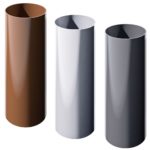 Труба водосточная "ТН ПВХ" коричневый 3 м.