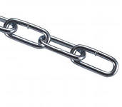 Цепь сварная длиннозвенная оцинк. 3 мм.