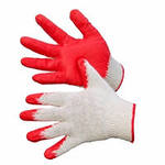 Перчатки х/б с одинарным латексным покрытием