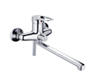 Смеситель для ванны "РМС", цинк, ручка шар., d=40мм, длин.излив, SL55-006E