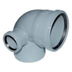 Колено с отводом 110х50 угол 87 правый