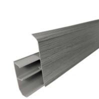 Плинтус ПВХ 80 х 2200 мм "ROYCE" № 333 Серебристый жемчуг