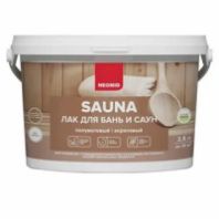 Лак акриловый "Неомид  sauna" для бань и саун, 2,5 л