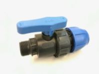 Кран шаровый ПЭ 25х1/2 гайка  "Спектр-Пласт", Россия