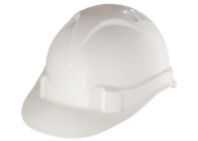 Каска защитная "СИБРТЕХ" из ударопрочной пластмассы, белая