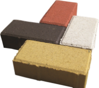 Плитка тротуарная 100х200х50 "Брусчатка" вибропрессованная серая