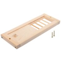 Решетка вентиляционная с задвижкой 315х165 мм "Банные штучки", липа