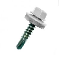 Шуруп кровельный оцинк. 5,5х25 мм.,RAL 9003 белый