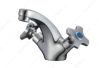 Смеситель для раковины "РМС", цинк, ручки крест., SL115-161