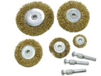 Корщетка для дрели, набор 5 шт. колеса 25,38,50,63,75 мм. USP-2358