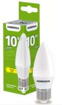Лампа светодиодная E27 C35 10Вт 3000К "IEK GENERICA"