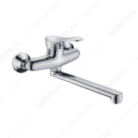 Смеситель для кухни "РМС", цинк, ручка шар., d=35мм, длин.излив, SL86-005