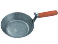 Ковш штукатурный стальной "TOOLBERG" плоское дно, деревянная ручка