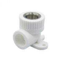 Уголок комбинированный PP-R 20х1/2'' гайка, с креплением