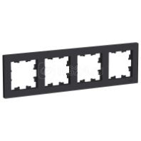 Рамка 4-м "ATLAS DESIGN" Карбон, SchE ATN0001004