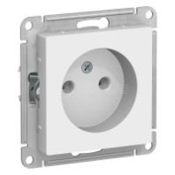 Розетка в рамку 1-м б/з "ATLAS DESIGN" 10А Белый, SchE ATN000141