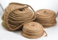 Канат джутовый D 8 мм. (в бухте 200 м.п.), РН - 250 кгс