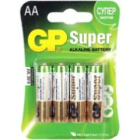 Элемент питания тип AA "GP" солевой, 4 шт. на блистере (15G R6/316)