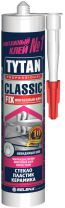 Клей монтажный каучуковый прозрачный "Tytan" Professional Classic Fix, картридж 310(280)мл.