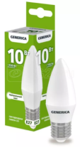 Лампа светодиодная E27 C35 10Вт 4000К "IEK GENERICA"