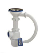 Сифон для раковины "ОРИО" 3 1/2"х40 бутылочный, с гофрир. переливом А-4007