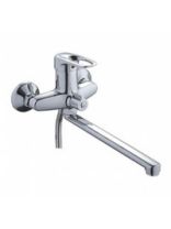 Смеситель для ванны "LEDEME" ручка шар., d=40мм, длин.излив, 2228-В