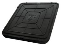 Люк смотровой квадратный 660х660 черный, нагрузка до 3т.