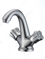 Смеситель для раковины "РМС", цинк, ручки круг., SL116-161