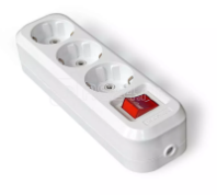 Колодка удлинителя с/з 3-м с выкл. АВС-пл."У", UNIVersal S303