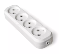 Колодка удлинителя б/з 4-м АВС-пл."У", UNIVersal Е204