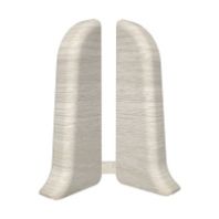 Заглушка ПВХ 55 мм "Идеал" пара №252 Ясень белый