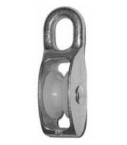 Блок одинарный с нейлоновым колесом 25 мм