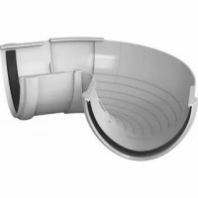 Угол желоба "ТН ПВХ" регулируемый белый 90-150 