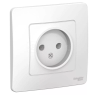 Розетка 1-м СП б/з "BLANCA" 10А Белый, SchE BLNRS000011