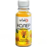 Паста колерная универсальная Артэко 04 ярко-желтый 0,1 кг