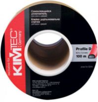 Уплотнитель D-профиль 9х7,4 мм. коричневый 100 м.