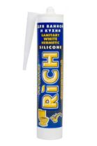 Герметик силиконовый санитарный "Rich", прозрачный 280мл.