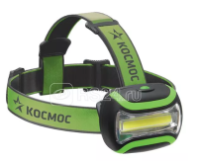 Фонарь налобный LEDx3 "Космос" 3xAA 210Лм, KOC-H3WCOBLED