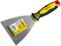 Шпатель 150 мм "Work" нержавеющий, прорезиненная ручка