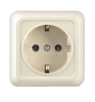 Розетка 1-м ОП с/з "Олимп" 16А бежевый, Б-О0028