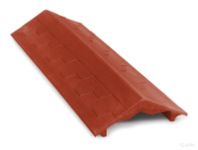 Парапет на забор 500х125х25 полимерно-песчаный коричневый