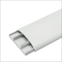 Наличник ПВХ 70х2200 мм. "Идеал" белый, с кабель-каналом