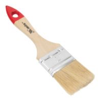 Кисть плоская 2" (50 мм) "MATRIX" Стандарт, натуральная щетина, деревянная ручка