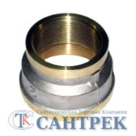 Муфта переходная 1 1/4" х 1" никель