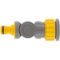 Соединитель шлангов штуцерный 1/2"-3/4" "PALISAD" Luxe с внутренней резьбой, с шарниром