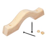 Ручка дверная "Банные штучки" с заглушками, осина